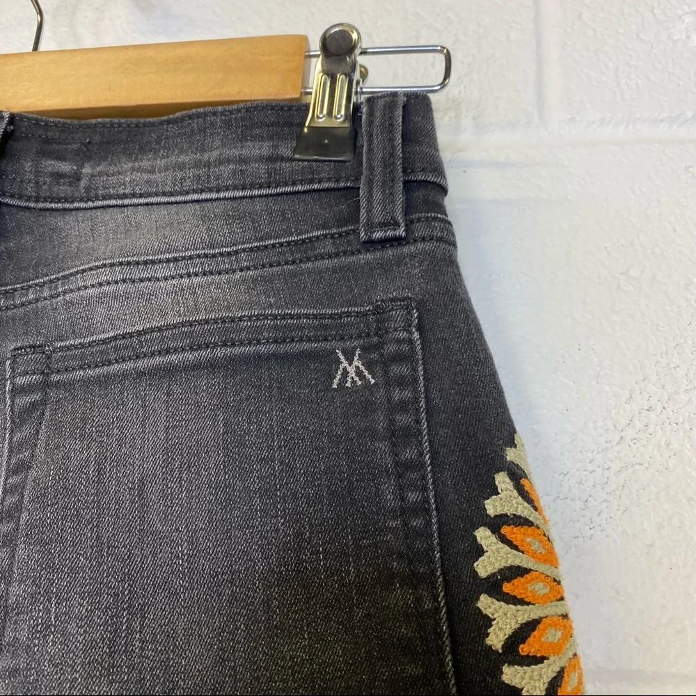 Miss Me Vintage Charlotte Mandarine Blk Org Jeans - Picture 10 of 12